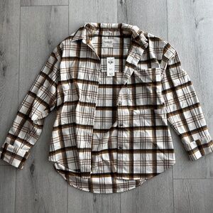 Abercrombie & Fitch Soft A&F collection Oversized Flannel